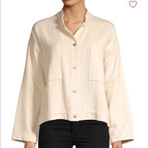 Eileen fisher cotton jacket, beige, Xs - XL